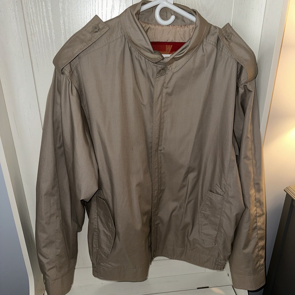 London Fog Winning Edge Bomber Jacket Size 46 Long Lightweight